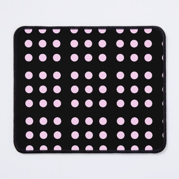 Item preview, Soft Pink Polka Dots on Midnight Black designed and sold by AASparksDesigns.