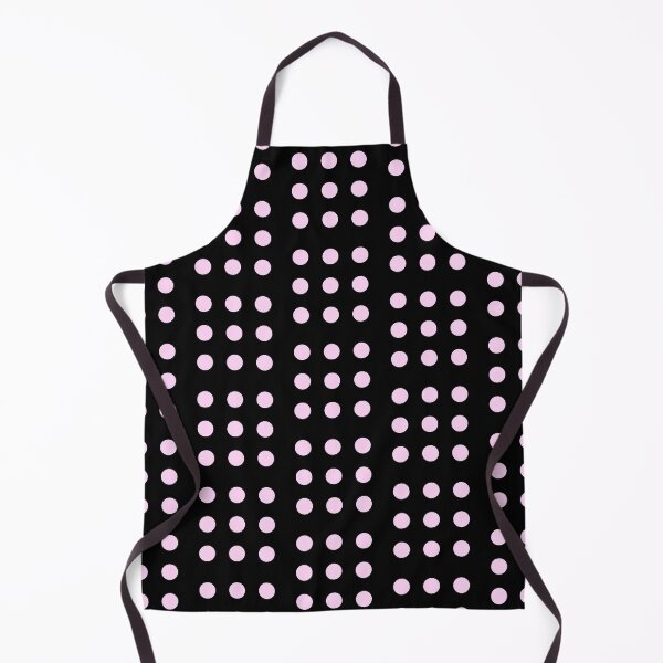 Item preview, Soft Pink Polka Dots on Midnight Black designed and sold by AASparksDesigns.