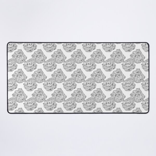 Item preview, Minimalist Roses - Gray and White Pattern designed and sold by WrenDay.
