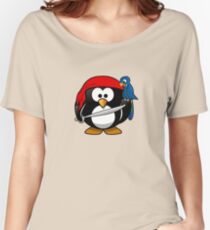 Boy Pirate Penguin Women's Relaxed Fit T-Shirt