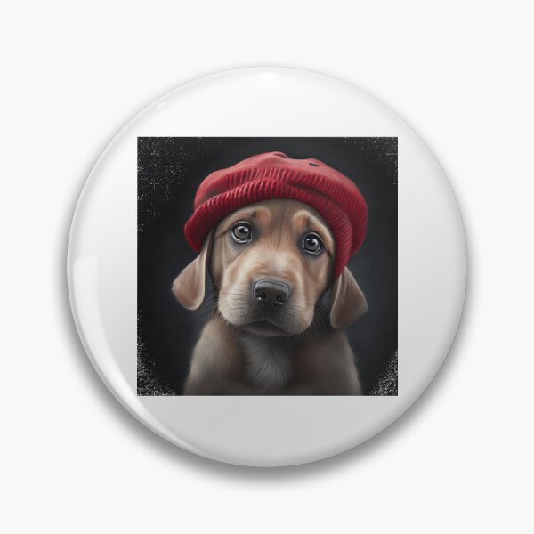 Item preview, Cute Dog in Red Hat 1 designed and sold by charl-eeyork.