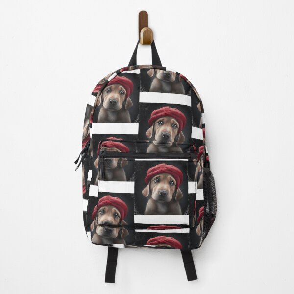 Item preview, Cute Dog in Red Hat 1 designed and sold by charl-eeyork.