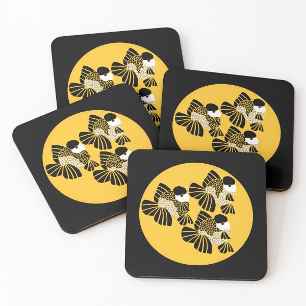 Item preview, Black and White Oranda Goldfish Trio 80723 designed and sold by Nosnah.