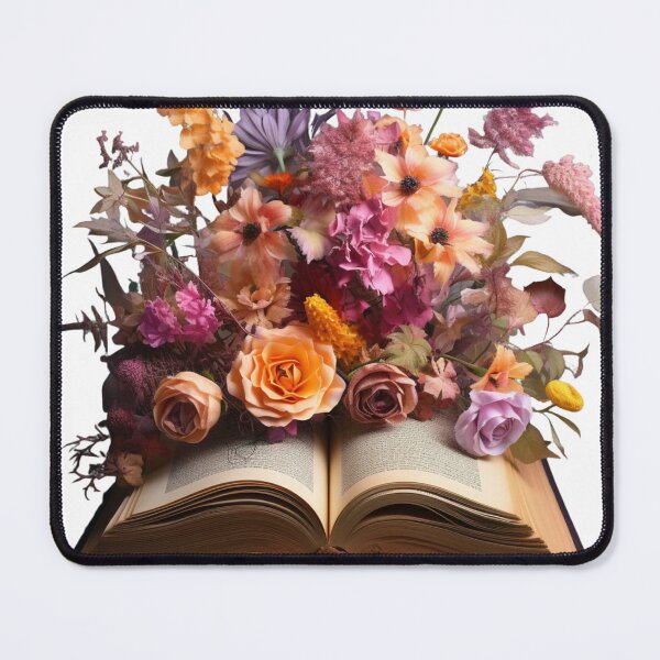 Item preview, Open Book With Flowers designed and sold by densok.