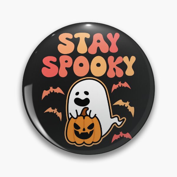 Artikelvorschau, Stay Spooky Groovy Ghost Kawaii Süßes Halloween-Kostüm entworfen und verkauft von MeowsAndMakes.