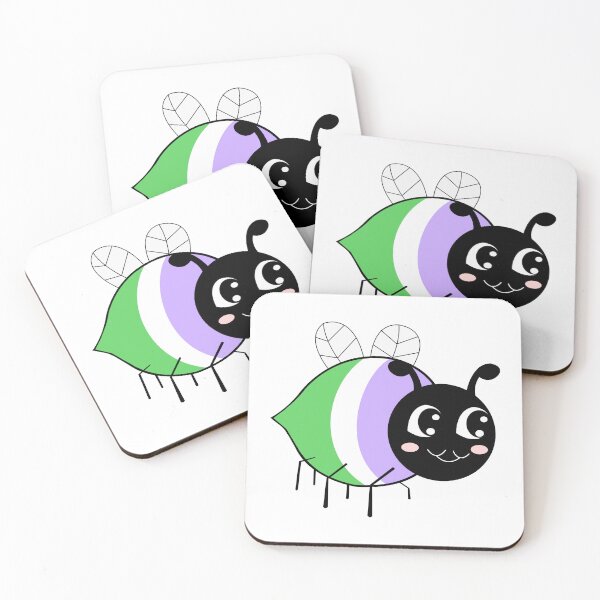 Item preview, Bee Proud Genderqueer Flag designed and sold by HarveyHandcraftsandDesigns.