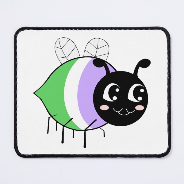 Item preview, Bee Proud Genderqueer Flag designed and sold by HarveyHandcraftsandDesigns.
