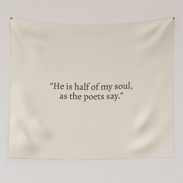 Item preview, He is half of my soul, as the poets say - The Song of Achilles Quote designed and sold by bubblytank.