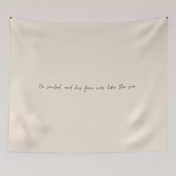 Item preview, He smiled, and his face was like the sun - The Song of Achilles Quote designed and sold by bubblytank.