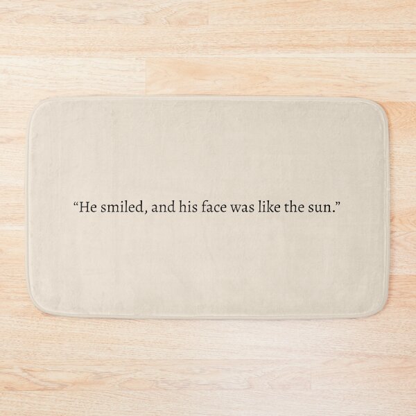 Item preview, He smiled, and his face was like the sun - The Song of Achilles Quote designed and sold by bubblytank.