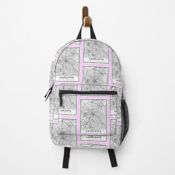 Item preview, Minimalist Pastel Pink Charlotte Map designed and sold by Tamas Das.
