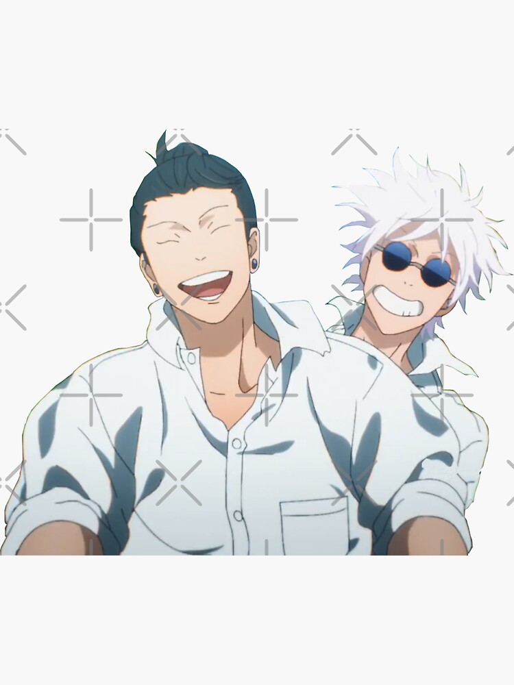 "geto and gojo jjk " Sticker for Sale by Yashdusane | Redbubble