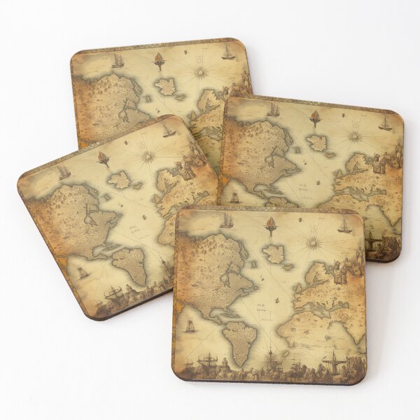 Item preview, Mapas antiguos antiguos designed and sold by BrandonArtWorld.