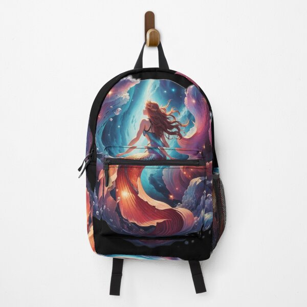 Item preview, Mermaid Riding Galaxy Waves designed and sold by SirenasWorld.