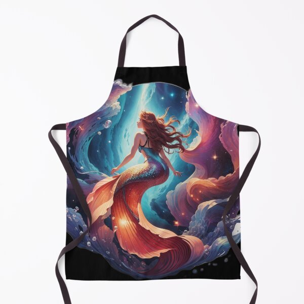 Item preview, Mermaid Riding Galaxy Waves designed and sold by SirenasWorld.