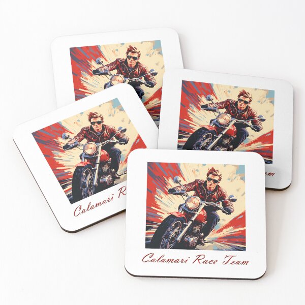 Item preview, Calamari Race Team  Speed and Adrenaline on Two Wheels designed and sold by CareyArtClot.