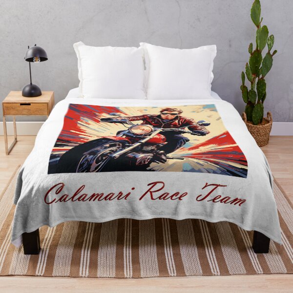 Item preview, Calamari Race Team Speed and Adrenaline on Two Wheels designed and sold by CareyArtClot.