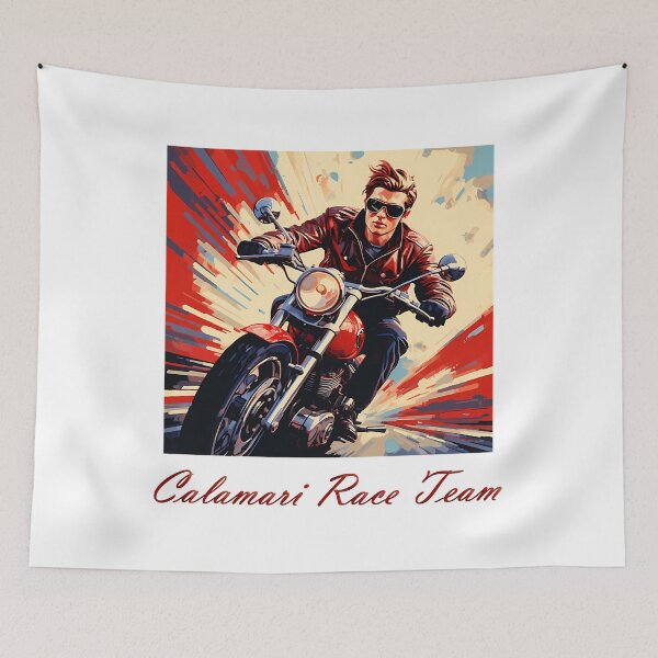 Item preview, Calamari Race Team  Speed and Adrenaline on Two Wheels designed and sold by CareyArtClot.