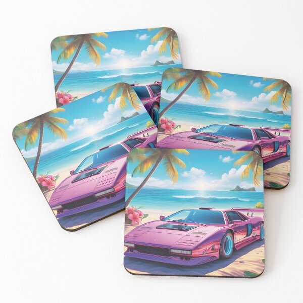 Item preview, purple racing car, 80s, motorsport designed and sold by Mauswohn.