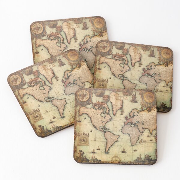 Item preview, Mapas antiguos antiguos designed and sold by BrandonArtWorld.
