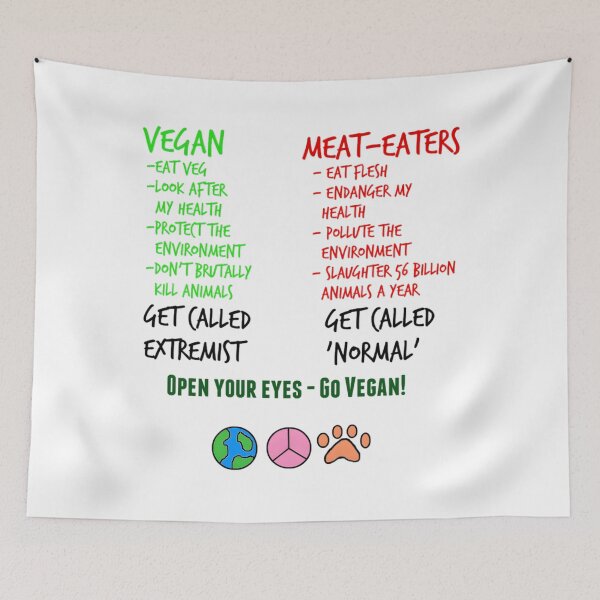 Item preview, Open Your Eyes - Go Vegan! Classic 		 designed and sold by ypzsmfsnl35.