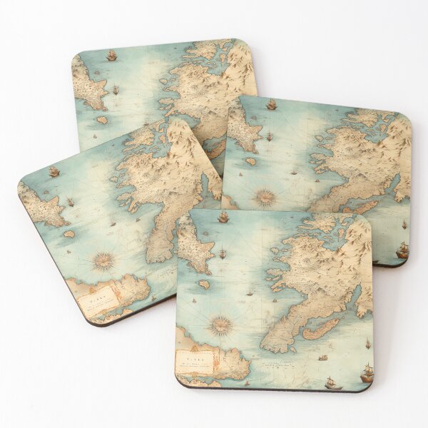 Item preview, Mapas antiguos antiguos designed and sold by BrandonArtWorld.