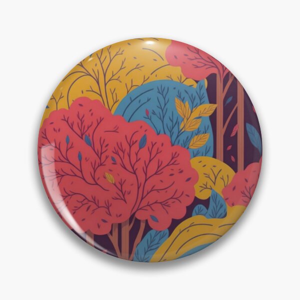 Item preview, Pink Rainbow Forest Trees Pattern designed and sold by druidwolfart.