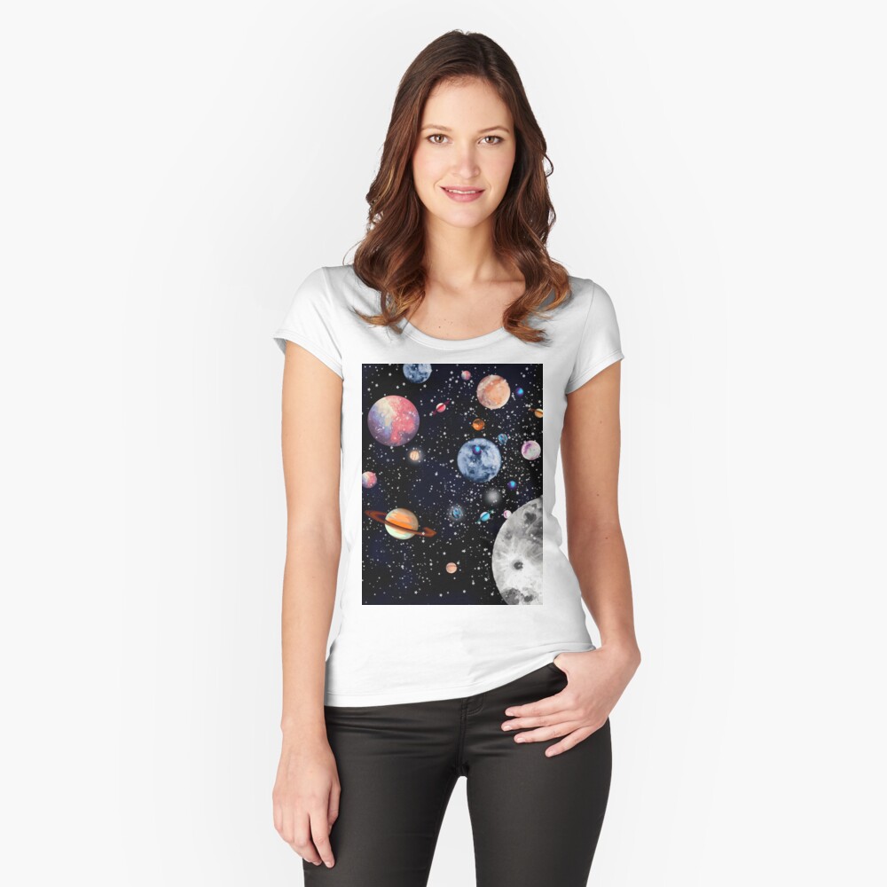 Item preview, Fitted Scoop T-Shirt designed and sold by muktalata-barua.