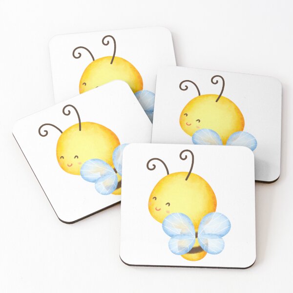 Item preview, Cute Baby Smiling Honey Bee with Wings designed and sold by artfulbitsbyk.