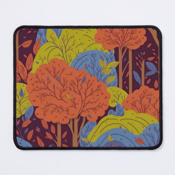 Item preview, Orange Rainbow Forest Trees Pattern designed and sold by druidwolfart.