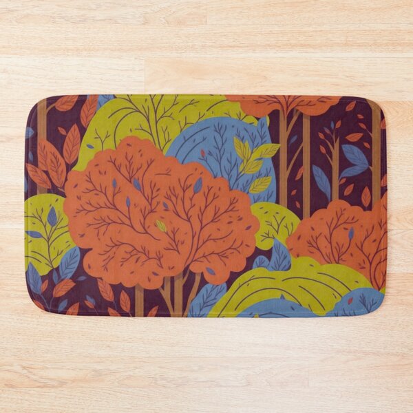 Item preview, Orange Rainbow Forest Trees Pattern designed and sold by druidwolfart.