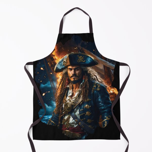 Item preview, Captain of Pirates Gothic Steampunk Pirate Portrait Of Dark Legend designed and sold by TriniTeeClub.
