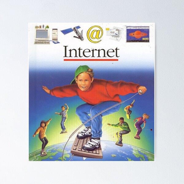 Vista previa del artículo con la obra «¡Internet!», diseñado y vendido por Aphra van Hesse.