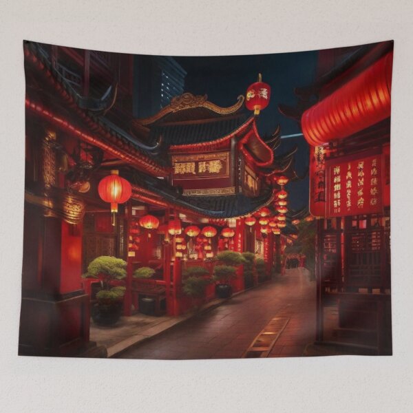 Item preview, Traditional China, night street lights designed and sold by mikaws.