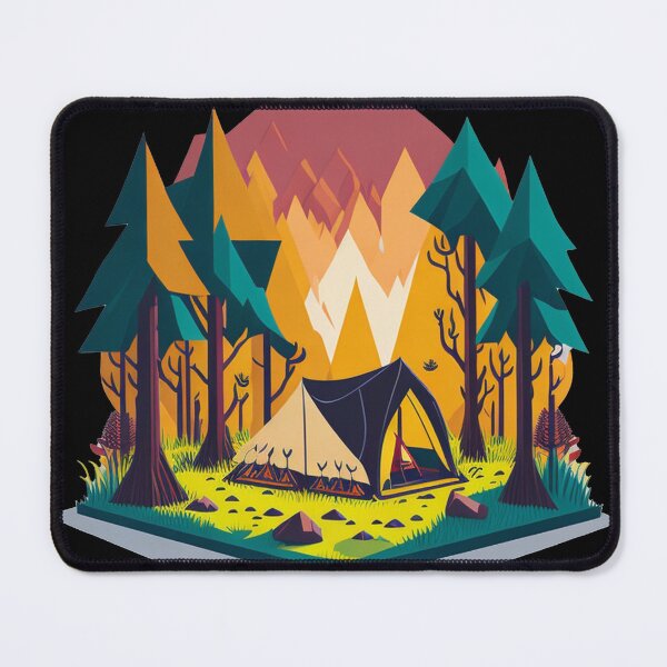 Item preview, Enchanting Forest Camping Adventure - Illustrated Tent Design designed and sold by LivingItFunky.