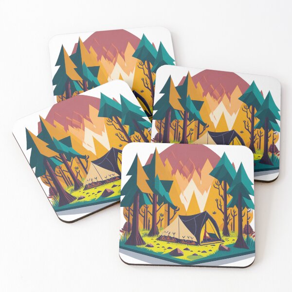 Item preview, Enchanting Forest Camping Adventure - Illustrated Tent Design designed and sold by LivingItFunky.