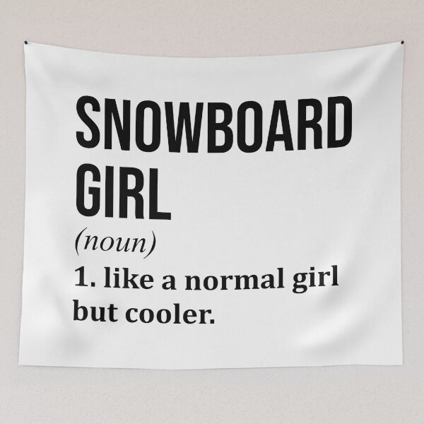 Item preview, Snowboard Girl Definition designed and sold by XCIV.