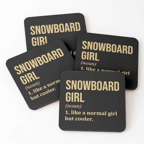 Item preview, Snowboard Girl Definition in Gold designed and sold by XCIV.