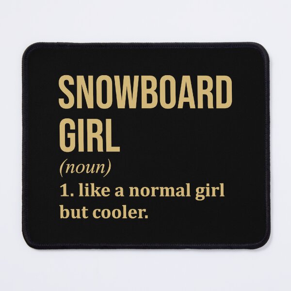 Item preview, Snowboard Girl Definition in Gold designed and sold by XCIV.