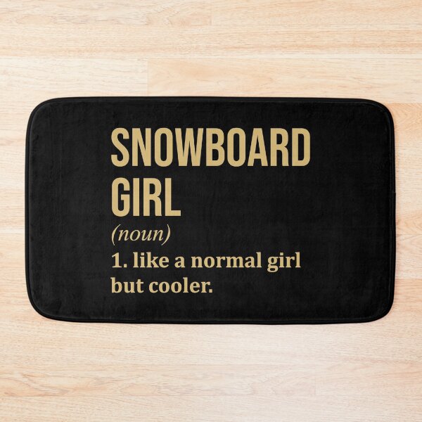 Item preview, Snowboard Girl Definition in Gold designed and sold by XCIV.