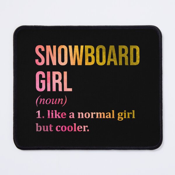 Item preview, Snowboard Girl Definition in Watercolor designed and sold by XCIV.