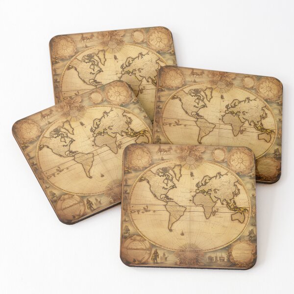 Item preview, Mapas antiguos antiguos designed and sold by BrandonArtWorld.