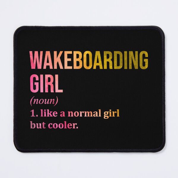 Item preview, Wakeboarding Girl Definition in Watercolor designed and sold by XCIV.