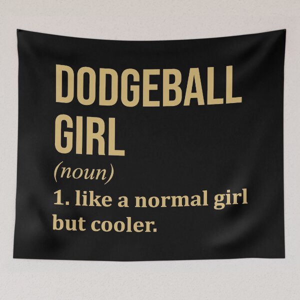 Item preview, Dodgeball Girl Definition in Gold designed and sold by XCIV.