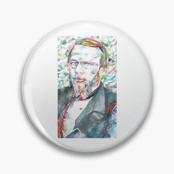 Item preview, FYODOR DOSTOEVSKY - watercolor portrait.9 designed and sold by hilary-fender.