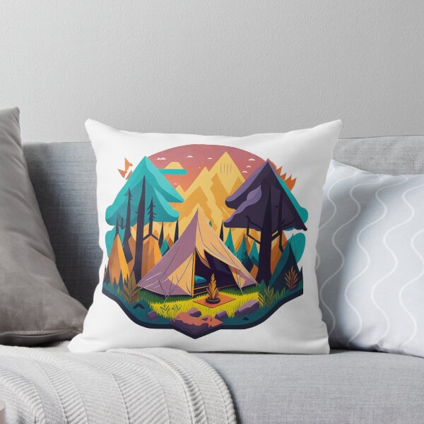 Item preview, Mystic Forest Camping Adventure - Illustrated Tent Design designed and sold by LivingItFunky.