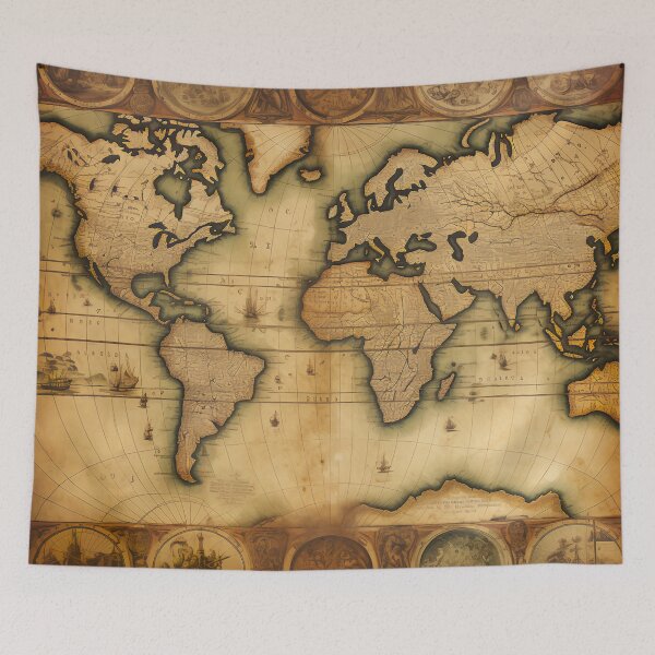 Item preview, Ancient Old Maps designed and sold by BrandonArtWorld.