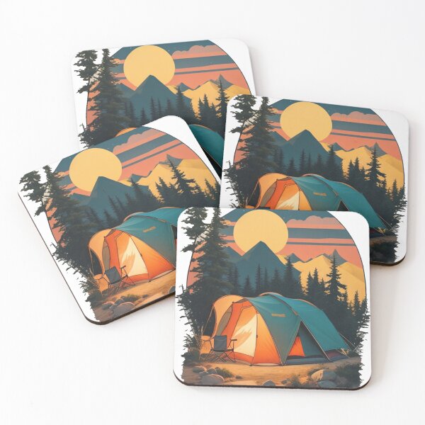 Item preview, Elegant Forest Camping - Unique Tent Design designed and sold by LivingItFunky.