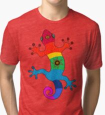 Rainbow salamander Tri-blend T-Shirt