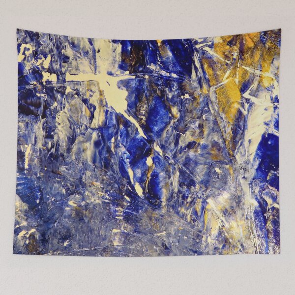 Item preview, Blue and gold abstract designed and sold by LazyLifestyle.